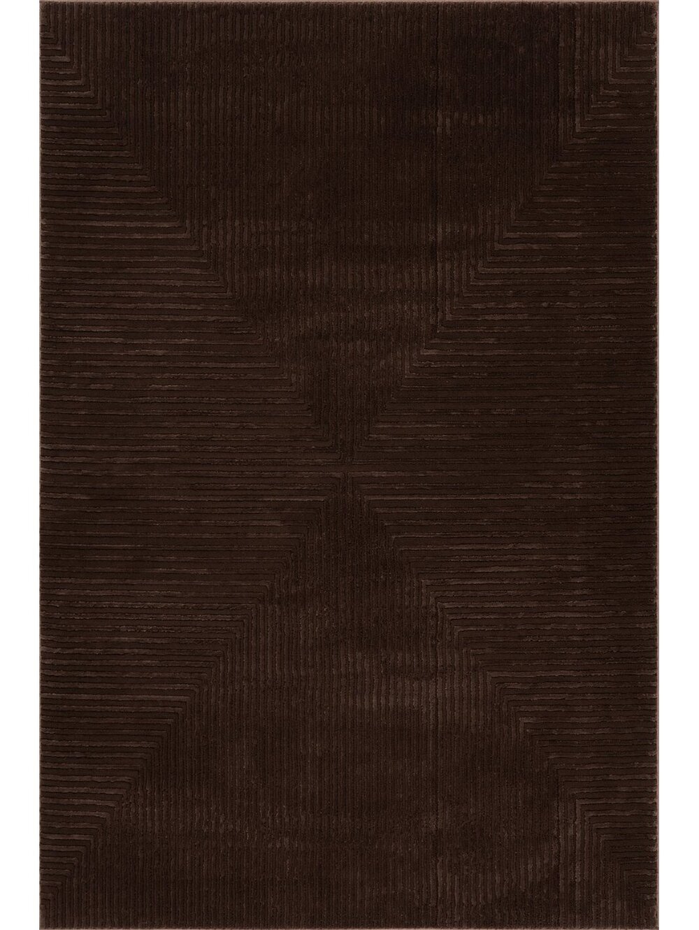 Rugs USA Serentha Diamond Plush Textured Washable Rug | Brown Rug Size 7'6"x9'8"